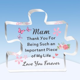 TTOVEN Mum Gifts Puzzle Mum Birthday Gifts Thank You for Being Such an important Piece of My Life