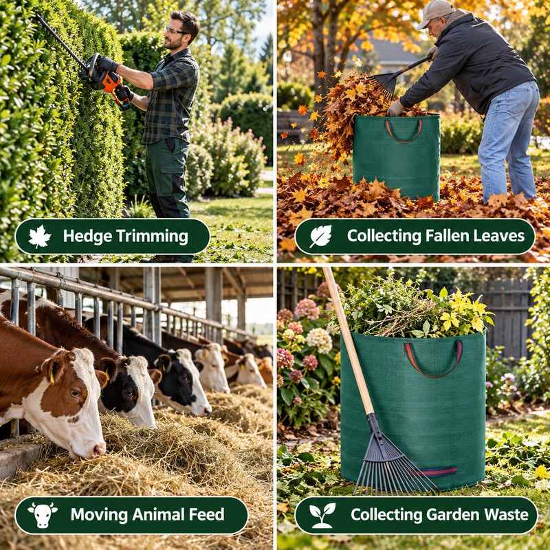 Reusable Garden Waste Bag for Leaf & Yard Debris –