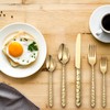 20-piece Gold Silverware Set Stainless Steel Flatware Set Mirror Polished