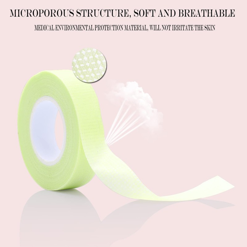 6 Rolls Eyelash Tape, Adhesive Fabric Eyelash Extension Tape, Breathable