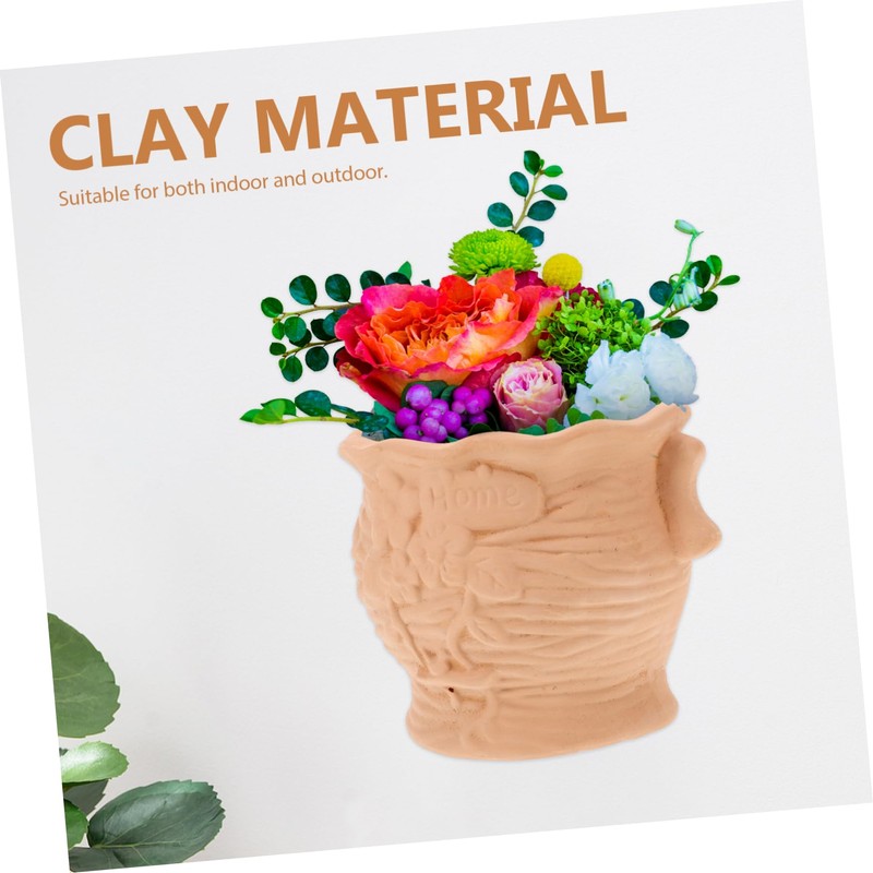 KONTONTY Chlorophytum Flower Pot Wall Hanging Planter Modern Wall-Mounted Flowerpot