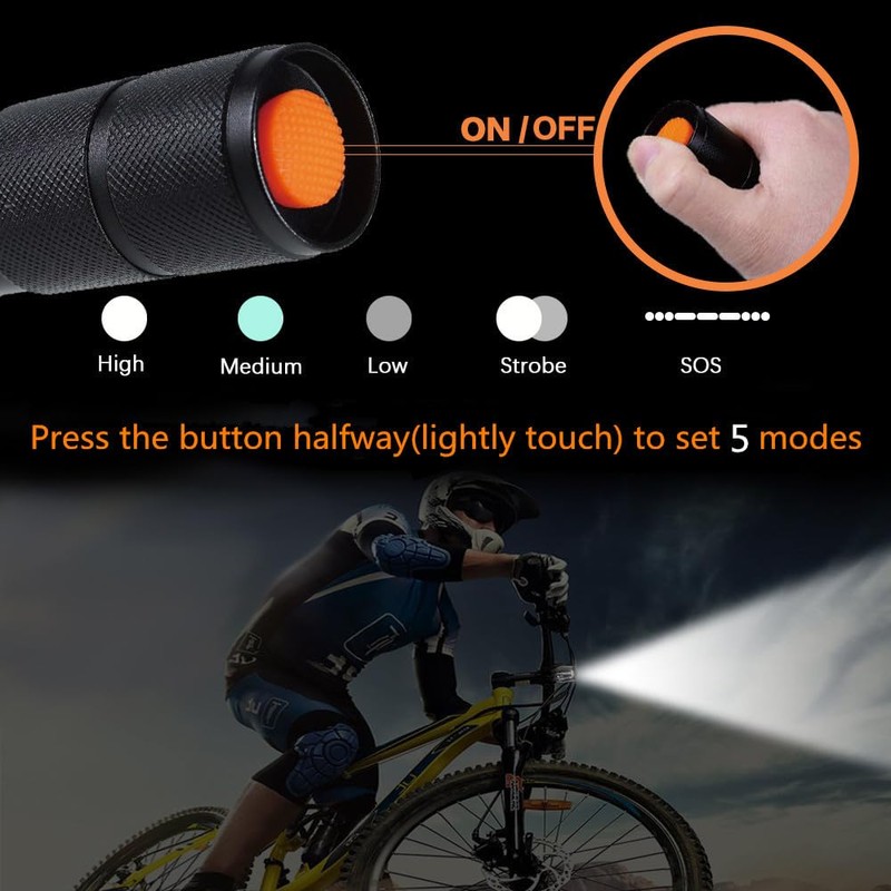 BESTSUN LED Flashlight 2 Pack, Small Flashlights Powerful High Lumens