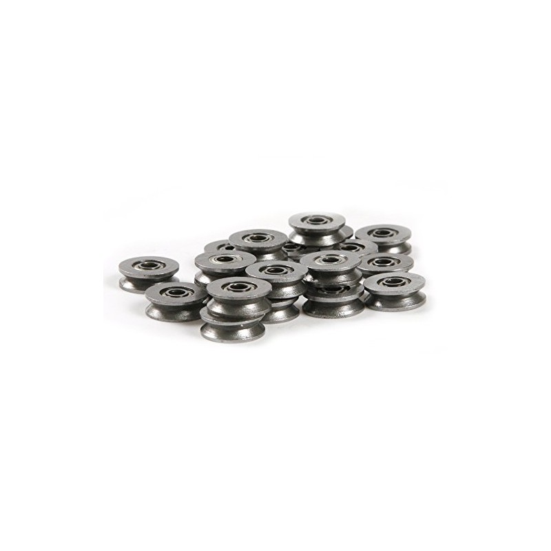 20pcs Metal Sealed Guide Wire Line Track Deep V Groove