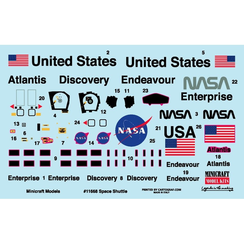 Minicraft NASA Shuttle Building Kit, 1/144 Scale