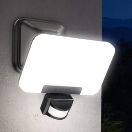 OREiN Motion Sensor Outdoor Lights LED Security Lights, 3500LM/35W Dimmable Dusk to Dawn Flood Lights Outdoor, 2700K-6500K Warm & White Floodlights for House with3 Modes IP65 Waterproof,1 Pack