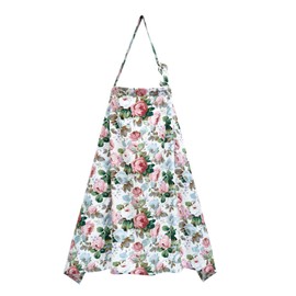 Insular Funda de lactancia para lactancia materna, cubierta de alimentación infantil, de algodón transpirable, delantal de lactancia materna, peonía