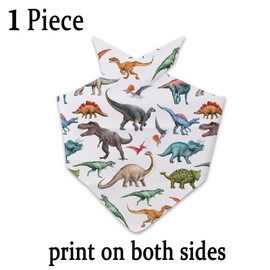 1 Piece Dinosaur Triangle Dog Bandana Dinosaur Dog Scarf Puppy Bandana Dinosaur Lovers Gift (Dinosaur Triangle D UK)