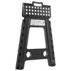 Casafield 18" Folding Step Stool with Handle, Black - Portable