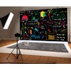 AOFOTO 8x6ft Math Classroom Blackboard Backdrop Mathematics Course Formula Geometric