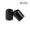 sourcing map Rubber End Caps Vinyl Round Tube Bolt Cap