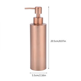 Soap Dispenser Copper, Rose Gold Soap Dispenser, Ld, Soap Dispenser Sapone ORO, Porta Sapone Pink, Copper Diamond and Cut Soap Dispenser Pump Stainless Steel Kitchen Bathroom Worktop Hand Pump Liquid
