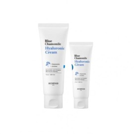 skin food Chewy Sticky Cream Skinfood Blue Chamomile Hyaluronic Moisturizing Cream (70ml+30ml) / 쫀득물착크림 스킨푸드 블루 캐모마일 히알루로닉 수분크림 (70ml+30ml)