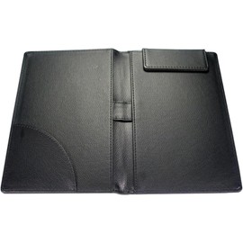 Coehaopike Bifold Magnetic Leather Touch Ticket Holder Ticket Board Ticket Clip Binder Black