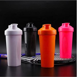 Sports Fitness Workout Protein Shake Gym Shakers Cup Protein Shaker Bottle(BLACK)