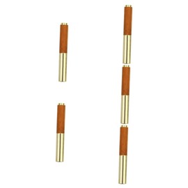 Operitacx 5pcs Calligraphy Fountain Pen Mini Pen Set Wooden Writing Fine Tip Office School Stationery