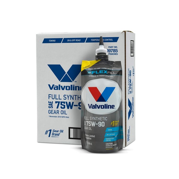 Valvoline Flexfill SAE 75W-90 Full Synthetic Gear Oil 1 QT, Case of 4