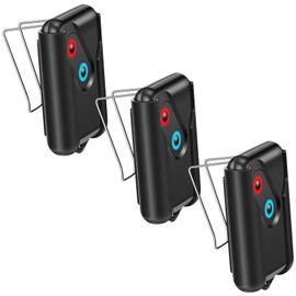 Kingdder 3 Pcs Garage Door Remote Compatible with Guardian 2211 l 2 Button Garage Door Remote Transmitter 303mhz/390mhz Black Gate Opener Transmitter with Keychain and Base