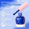 Major Dijit Quick-Dry Glitter Nagellack Blau – Ohne UV/HEMA, 10