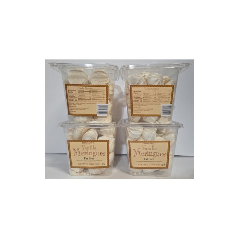 Trader Joe Vanilla Meringues Gluten & Fat Free 7.75oz 220g