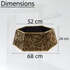 26.8inch Christmas Tree Skirt Foldable Sequin Xmas Tree Stand Base