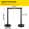 Happybuy 6 - Pack Crowd Control Stanchions with 3PCS 6.5FT