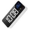 Mirror LED Alarm Clock Two Sets of Alarm Rechargeable Voice
