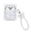 CameCosy for AirPods 1/2 Case Glitter with Crystal Keychain, Clear