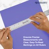 Westcott 10414 Stainless Steel Metal Ruler with Non-Slip Cork Base,