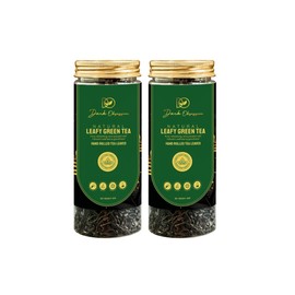 DARK OBSESSION, Assam Green Tea Leaves Pack of 2 (60+ Cups) | Hand-Rolled Second Flush | Premium Quality from Single Estate | Pure Loose Leaf | Non-GMO