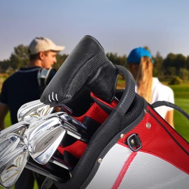 Craftsman Golf Simple Black Blade Putter Headcover with Free Ball Marker