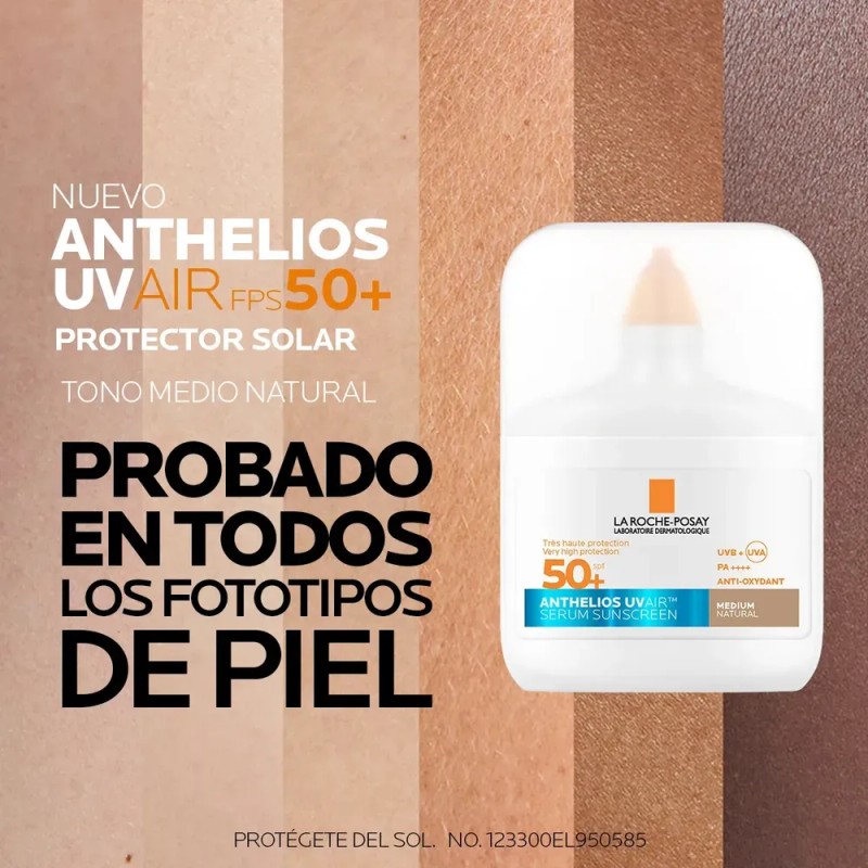 La Roche-Posay Anthelios UV AIR Protector Solar FPS 50+ Tono
