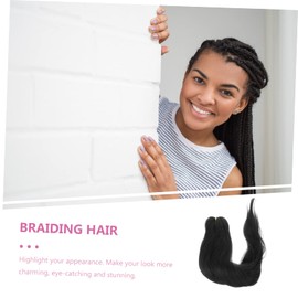 Healeved Pre Stretched Braiding Hair Extension Fake Ponytail Wig for Women Tape Hair Extensions