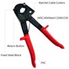 Socpuro Heavy Duty Ratchet Cable Cutter, Aluminum Copper Wire Up