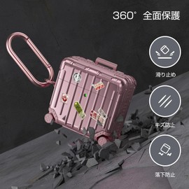 CAGOS for AirPods 4 Case 2024 4th Generation Dedicated Air Pods 4 Case, Separated Type TPU + PC 2-Layer Material, Protective Cover, Carry Design, Separate, Stylish, Includes Carabiner, Magnetic Lock