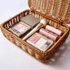 Belle Maison Makeup Box, Washable, Rattan Style Box