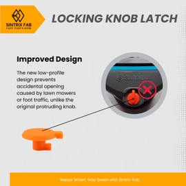 Sintrix Fab Locking Knob – Compatible with Gardena OS 140 Sprinkler, 4-Pack, Replacement for Part No. 8220-29/8223-20/1559-29 – Anti-Accidental Opening Design