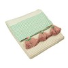 furn. Banda Throw, Cotton, Mink/Pink