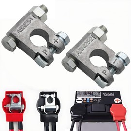 Battery Terminal Connectors,Car Battery Terminal for Marine Car Boat RV and Vehicles (1 Pair)