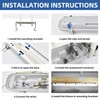 hykolity 4FT LED Vapor Tight Light, 40/50/60W Vapor Light Fixture