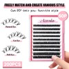 Azenlo Natural Lash Clusters Kit Wispy Eyelash Clusters 120 pcs