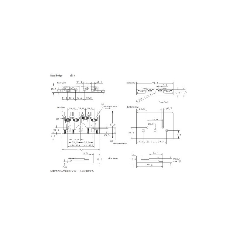 Bass Steg 3D-4 Chrom