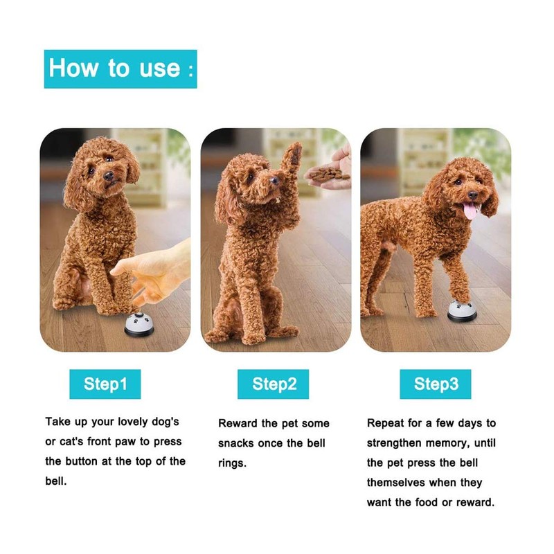 tooloflife Dog Training Bell Door Bell Push Bell Potty Training