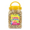 Pony Beads Bulk 1200 pcs Golden Plastic Beads Bulk for