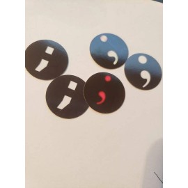 Unbranded Pre Cut One Inch Bottle Cap Image Semi Colons Semicolons Free Shipping - photo, 25 images