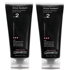 Giovanni Dtox System Purifying Body Scrub, (step 2), 6-Ounces (Pack of 2)                                                                             