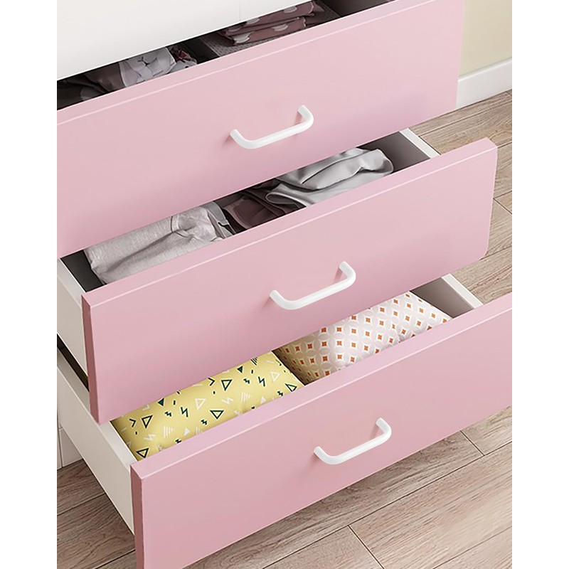 funifiti 5 Pack Bright White Cabinet Pulls 3.8 Inch (96mm)
