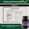 Biotina 10,000 Mcg Con Colágeno, Ácido Hialurónico, Magnesio 30 Cápsulas