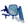 FibroPool Above-Ground Pool Maintenance Kit (Telescoping Pole, Leaf Rake, Vacuum