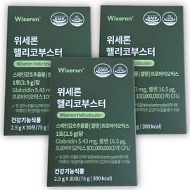 Wiceron Helico Booster Helicobacter pylori 75g, 3 pcs / 위세론 헬리코부스터 헬리코박터 균 75g, 3개