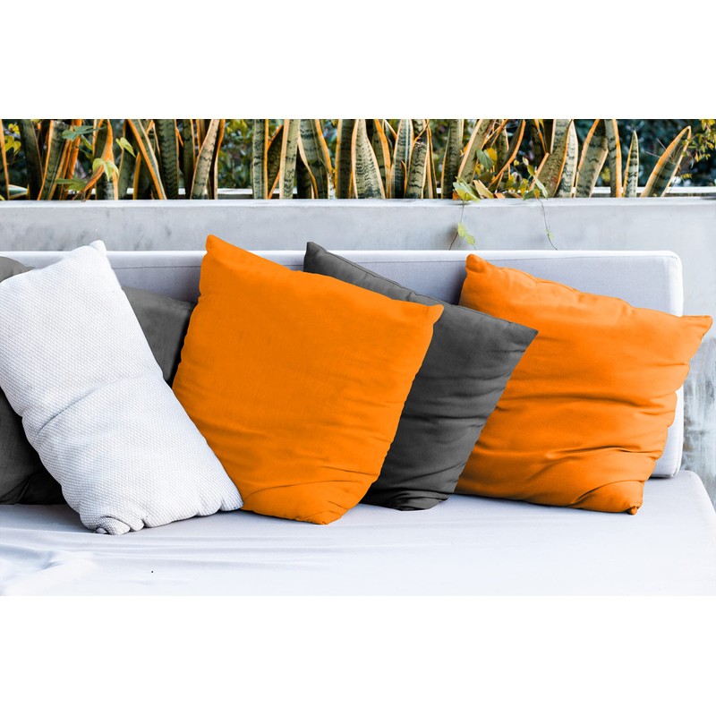 npluseins Plain Dyed Cushion Covers in Twin Pack and Subtle